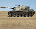 M60 Patton 3D-Modell Seitenansicht