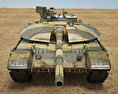 T-64BM Bulat 3d model front view