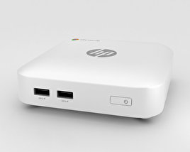 HP Chromebox Blanc Modèle 3D