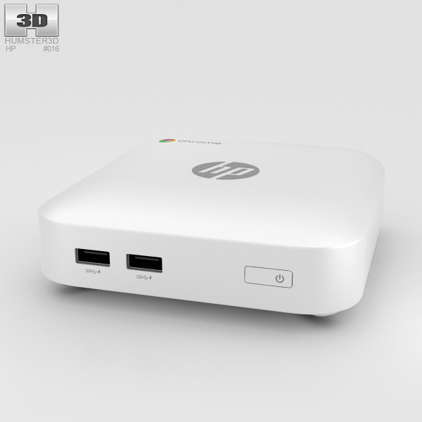 HP Chromebox White 3D model
