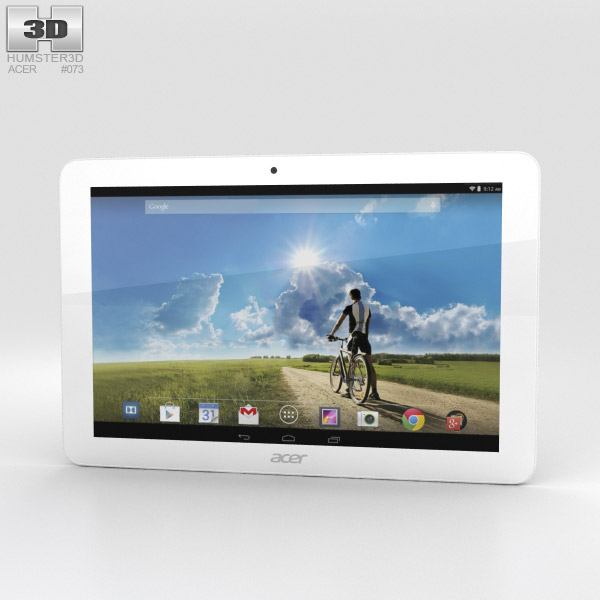 Acer Iconia Tab A3-A20FHD Bianco Modello 3D