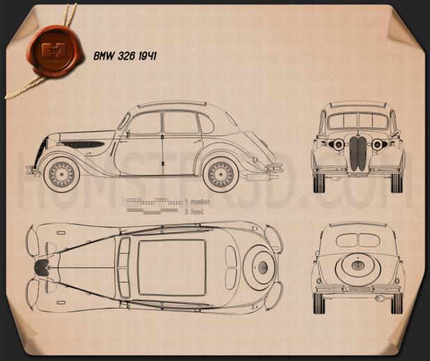 BMW 326 1941 Blueprint