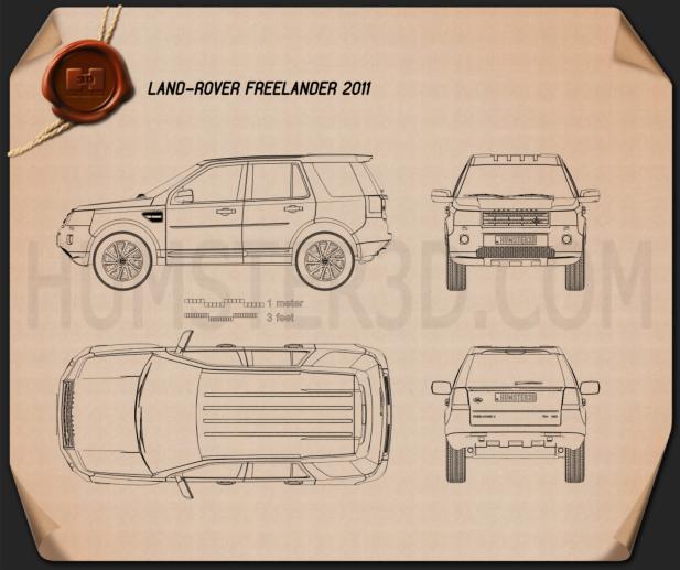 Land Rover Freelander 2 (LR2) Blaupause