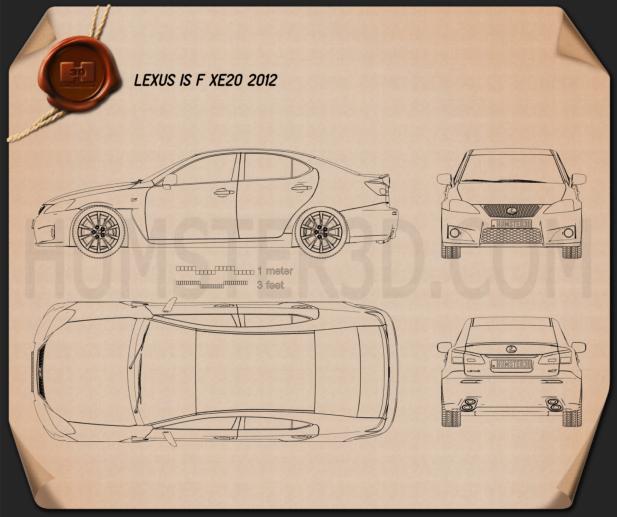 Lexus blueprint Download - Hum3D