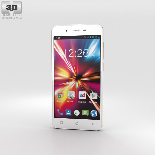 Micromax Canvas Spark White 3D model