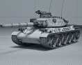AMX-30 3D 모델  wire render