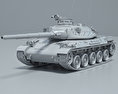 AMX-30 3D 모델  clay render