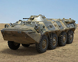 BTR-80 Modello 3D
