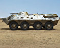 BTR-80 3d model side view