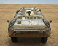 BTR-80 Modelo 3d vista de frente
