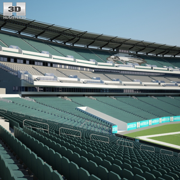 Lincoln Financial Field 3D model - Architecture on Hum3D