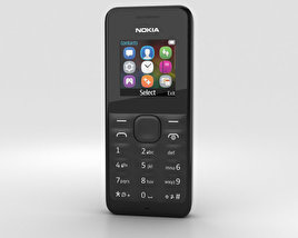 Nokia 105 黑色的 3D模型
