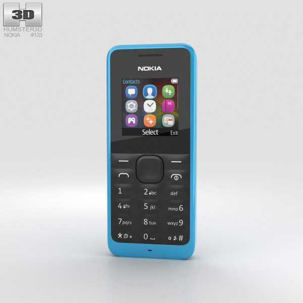 Nokia 105 Cyan 3D model