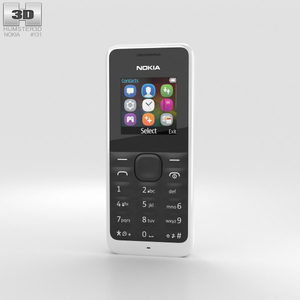 Nokia 105 White 3D model