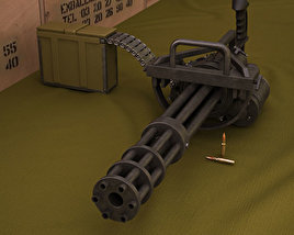 M134 ミニガン 3Dモデル