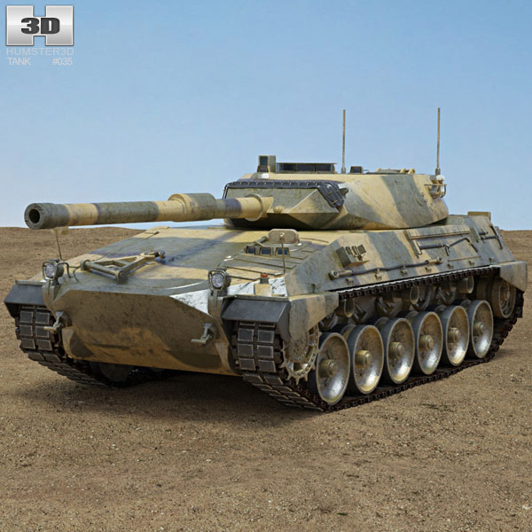 Tanque Argentino Mediano 3D model