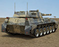Tanque Argentino Mediano 3d model back view