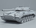 Tanque Argentino Mediano 3d model clay render