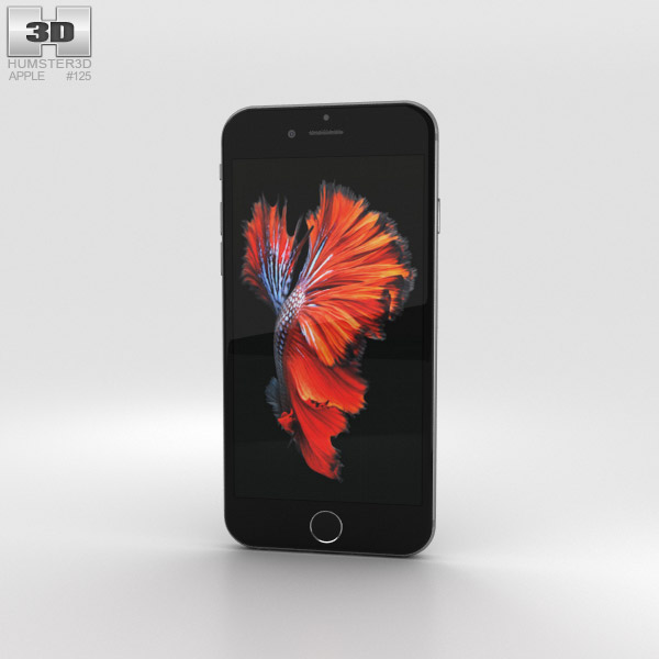 Apple iPhone 6s Space Gray 3D model