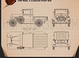 Classic Car Blueprint Download Hum3d