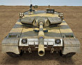 90-II式戦車 3Dモデル front view