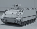 M113 бронетранспортер 3D модель wire render