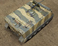 M113 бронетранспортер 3D модель top view