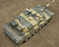 M1A1 Abrams Modello 3D vista dall'alto
