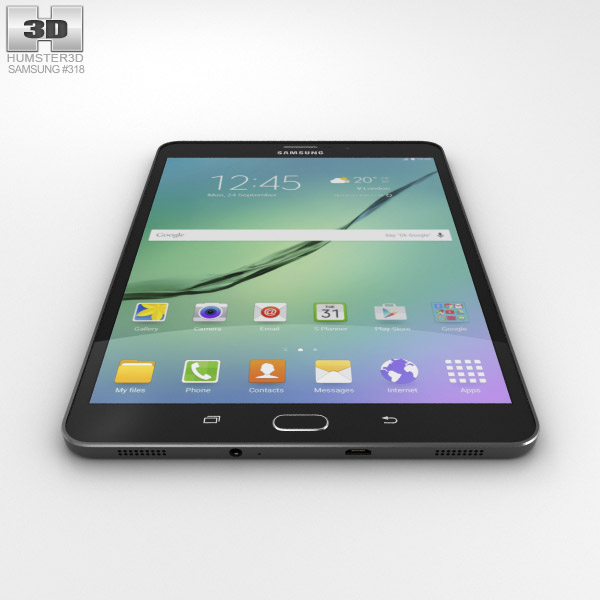 badminton Rijk jacht Samsung Galaxy Tab S2 8.0-inch LTE Black 3D model - Electronics on Hum3D