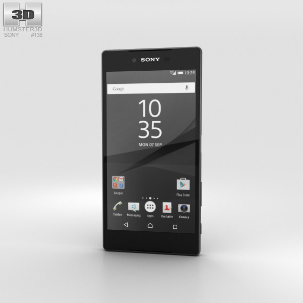Sony Xperia Z5 Premium Noir Modèle 3D