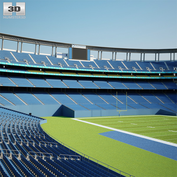 Qualcomm Stadium 3D model