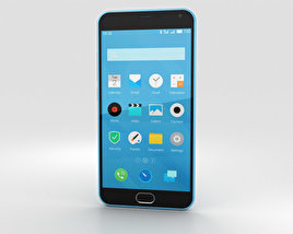Meizu M2 Note Blue Modelo 3D