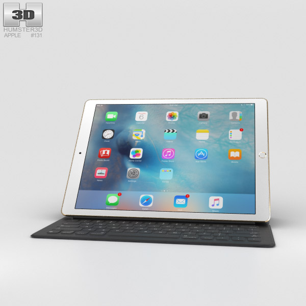Apple iPad Pro 12.9-inch Gold Modello 3D