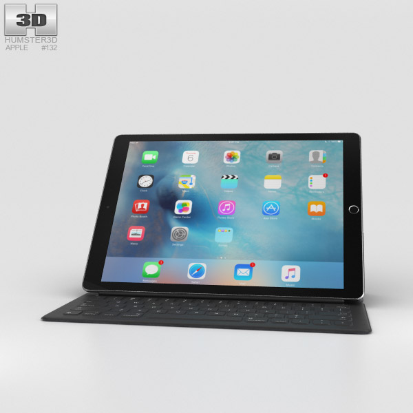 Apple iPad Pro 12.9-inch Space Gray 3D model
