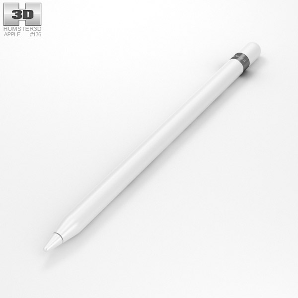 Apple Pencil 3D 모델 