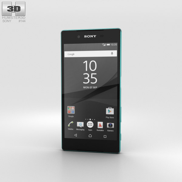 Sony Xperia Z5 Green 3D model