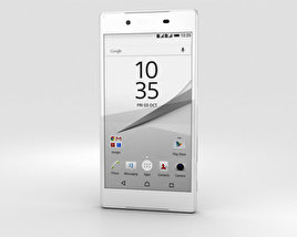 Sony Xperia Z5 白色的 3D模型