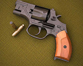 OTs-38 Stechkin silent revolver 3D-Modell