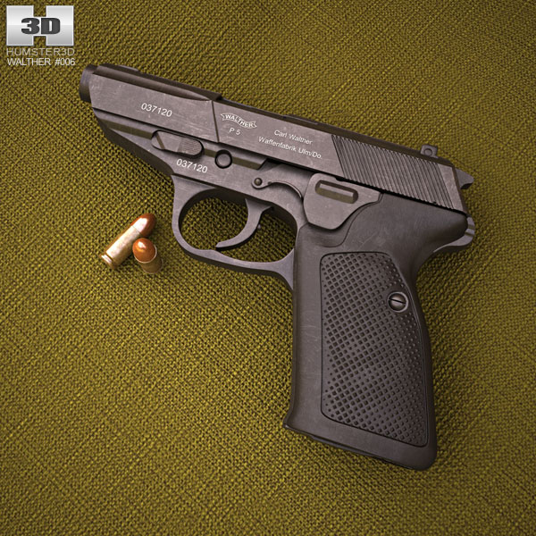 Walther P5 Modelo 3d