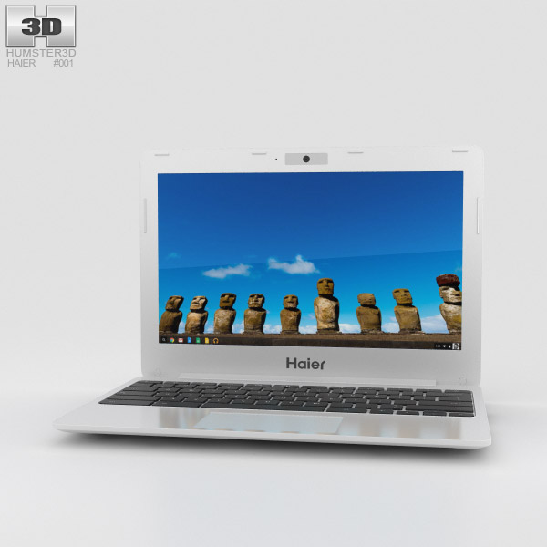 Haier Chromebook 11 Blanc Modèle 3D