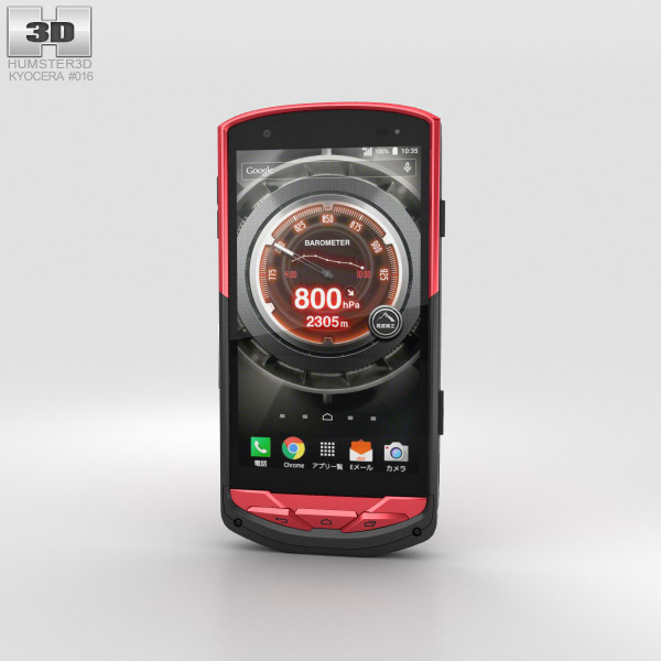 Kyocera Torque G02 Red 3D model
