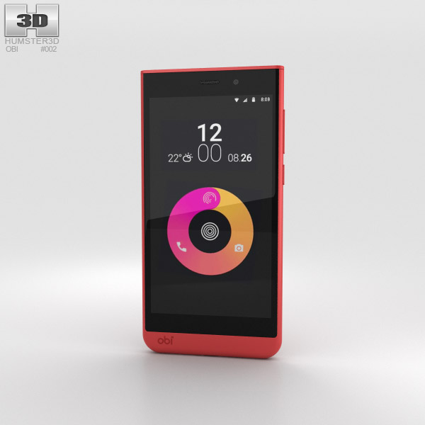Obi Worldphone SJ1.5 Red 3D model