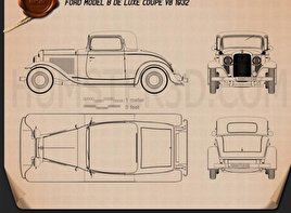 Vintage Car Blueprint 3d Models Download Hum3d