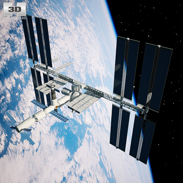 Internationale Raumstation 3D-Modell