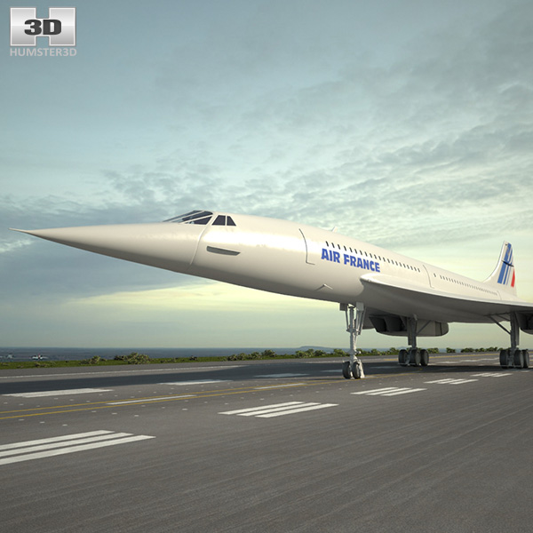 Aerospatiale-BAC Concorde 3D-Modell