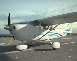 Cessna 172 Skyhawk Modello 3D