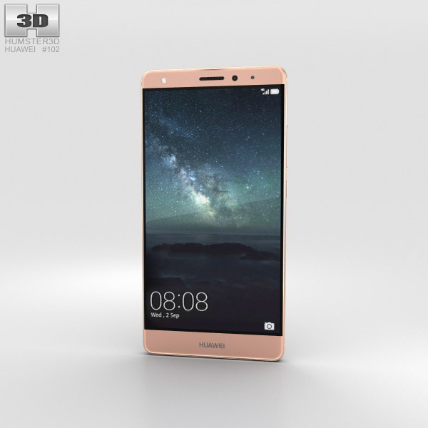 Huawei Mate S Rose Gold Modello 3D