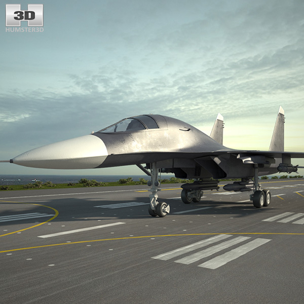 Sukhoi Su-34 3D model