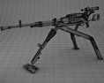НСВ-12,7 Утьос великокаліберний кулемет 3D модель