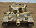 Leopard 1 танк 3D модель front view